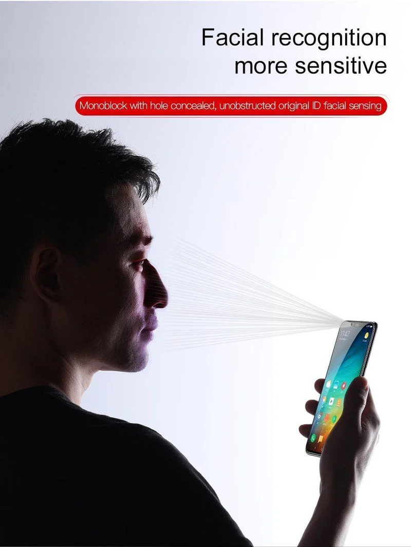 Baseus 0.3 mm dünner Displayschutz für Xiaomi 8 8 SE 9H 7D gehärtetes Glas vollständige Abdeckung Schutzglasfolie für Xiaomi 8 8SE
