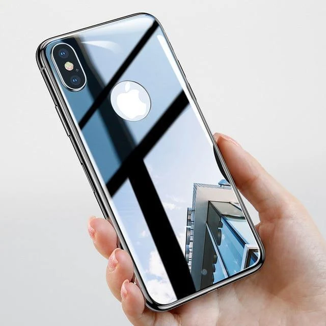 Baseus 4D Displayschutz aus gehärtetem Glas für das iPhone X 10. Ganzkörperschutz. Schutzfolie aus gehärtetem Glas für die Rückseite des iPhone X