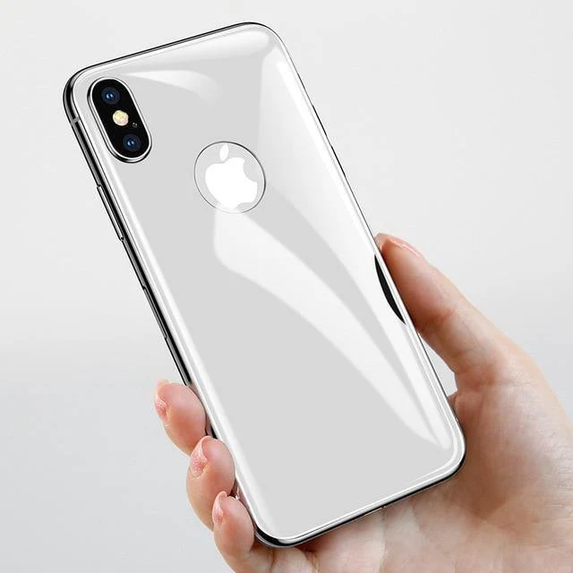 Baseus 4D Displayschutz aus gehärtetem Glas für das iPhone X 10. Ganzkörperschutz. Schutzfolie aus gehärtetem Glas für die Rückseite des iPhone X