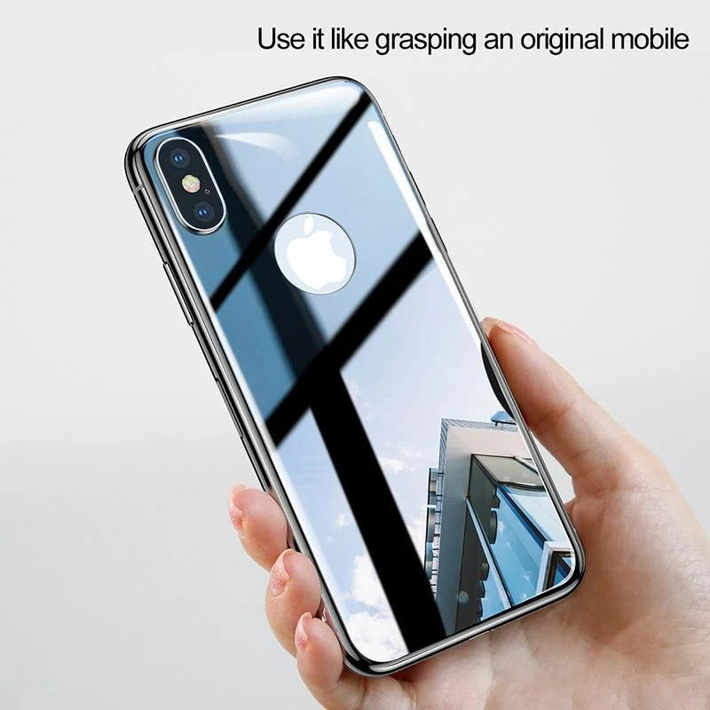 Baseus 4D Displayschutz aus gehärtetem Glas für das iPhone X 10. Ganzkörperschutz. Schutzfolie aus gehärtetem Glas für die Rückseite des iPhone X