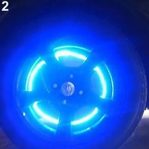 Zinklegierung, mehrfarbiges Rad, Autobeleuchtung, Reifen, Ventil, Reifen, intelligente, coole Lampe aus Zinklegierung