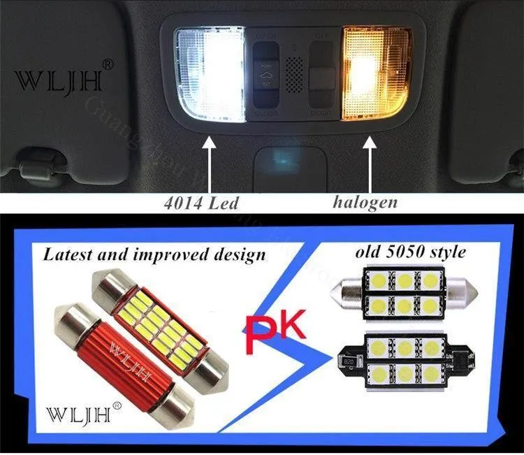 2x Canbus LED Glühbirne C5W C10W 31mm 36mm 39mm 41mm SV8.5 4014 SMD Auto Led lampe Auto Innen Dome Karte Kennzeichen Licht
