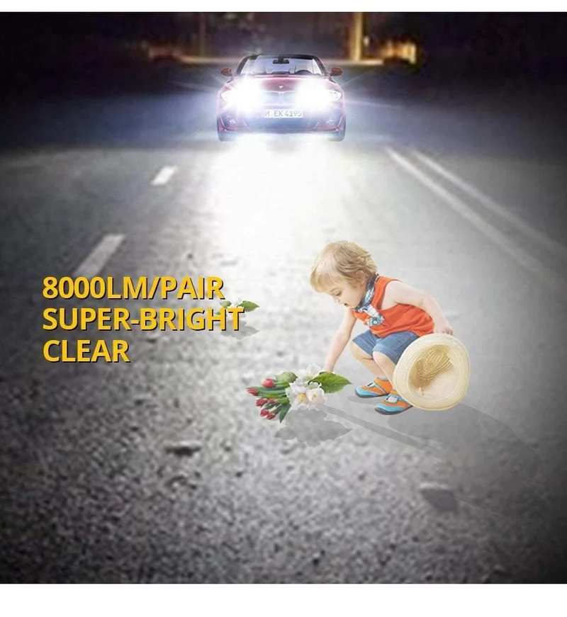 H1 H4 LED 12V 8000lm Mini-Autolampen-Scheinwerfer H8 H9 H11 HB3 HB4 COB 72W 6500K 3000K 8000K 24V LED H7 Autolampe Autolampe