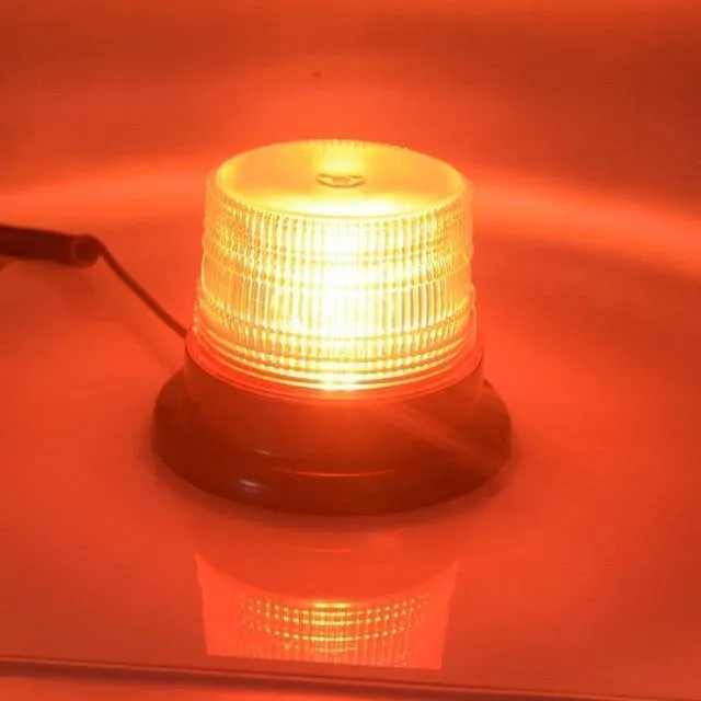 DC 12V-80V Strobe Auto LED blinkende Fracht LKW mit einem kreisförmigen Signal magnetische Decke Polizei Lichter Warnlampe 3 Farbe