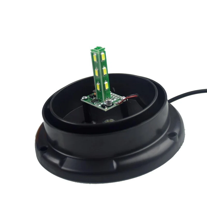 DC 12V-80V Strobe Auto LED blinkende Fracht LKW mit einem kreisförmigen Signal magnetische Decke Polizei Lichter Warnlampe 3 Farbe