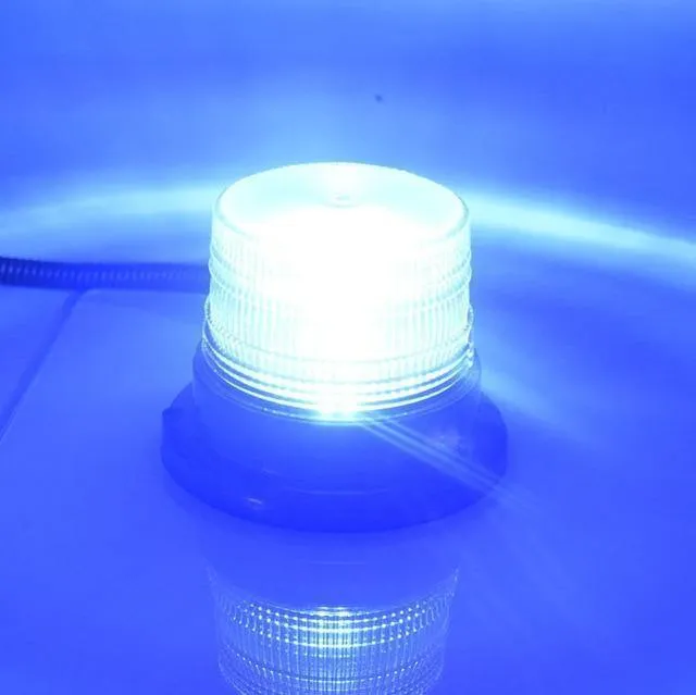 DC 12V-80V Strobe Auto LED blinkende Fracht LKW mit einem kreisförmigen Signal magnetische Decke Polizei Lichter Warnlampe 3 Farbe