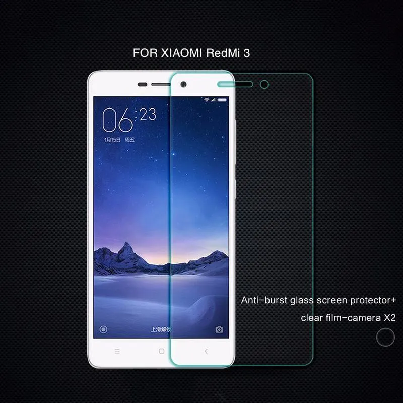 Displayschutz aus gehärtetem Glas 3 Xiaomi Redmi 3