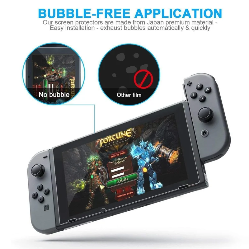 Film gehärtetes Glas für Nintendo Protector