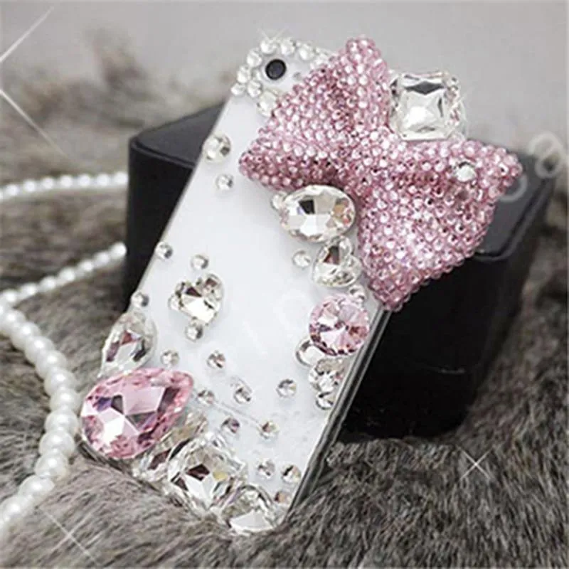 Luxuriöses, kristallklares, hartes PC, schöne, glitzernde Perlen, elegante Hülle für Apple iPhone 6 Plus 5.5 Zoll, iPhone 6 6S 4.7 Zoll, iPhone 7 7Plus