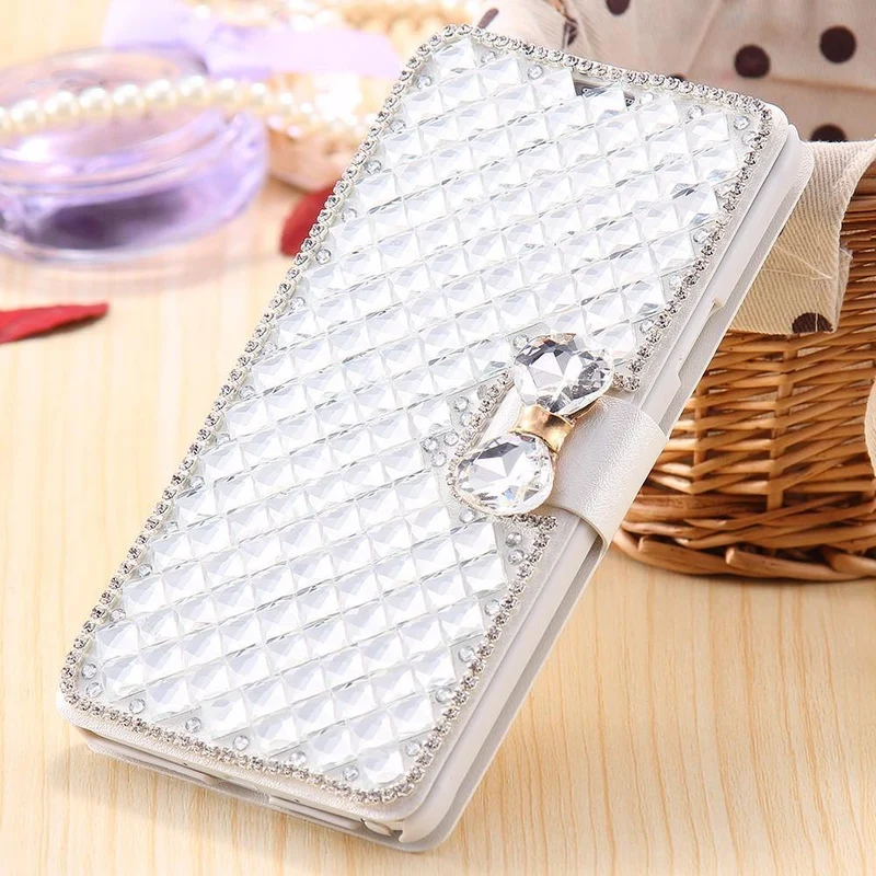 Strass Diamant Handyhülle für iPhone Xs Max 5 5s 5c 6 6s plus 7 8 plus Brieftasche Leder Flip Cover
