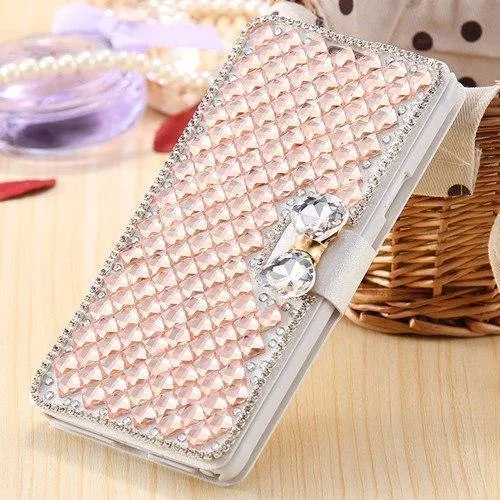 Strass Diamant Handyhülle für iPhone Xs Max 5 5s 5c 6 6s plus 7 8 plus Brieftasche Leder Flip Cover