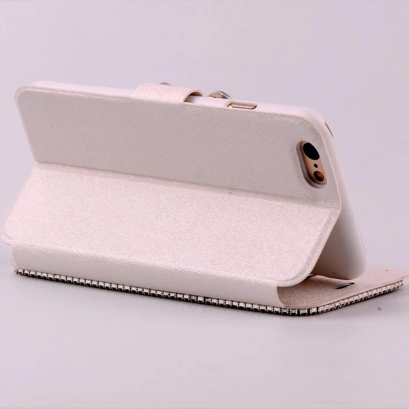 Strass Diamant Handyhülle für iPhone Xs Max 5 5s 5c 6 6s plus 7 8 plus Brieftasche Leder Flip Cover