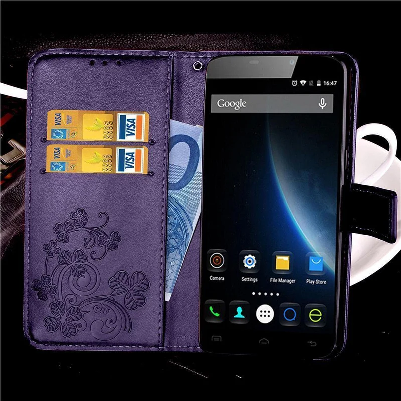 Luxus Leder Handy Fall Für Doogee X3 / X5 Max X5 Max Pro / F5 / X6 X6 Pro Zurück Abdeckung Flip Shell Brieftasche Stand
