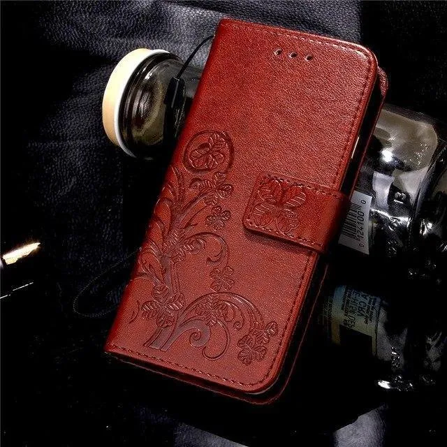 Luxus Leder Handy Fall Für Doogee X3 / X5 Max X5 Max Pro / F5 / X6 X6 Pro Zurück Abdeckung Flip Shell Brieftasche Stand