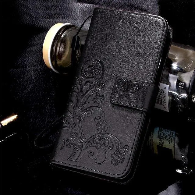 Luxus Leder Handy Fall Für Doogee X3 / X5 Max X5 Max Pro / F5 / X6 X6 Pro Zurück Abdeckung Flip Shell Brieftasche Stand