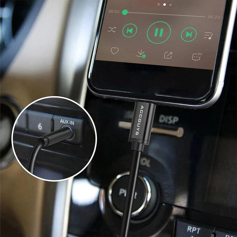 Aux-Kabel für das Auto für iPhone8/7 Plus/iPhone X XS IOS auf 3.5-mm-Kopfhörerbuchse, Audiokabel-Adapter iOS 11