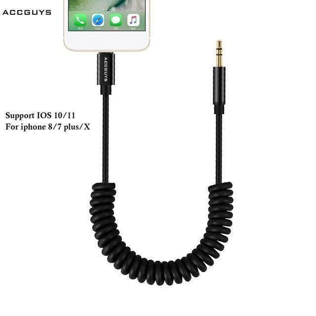Aux-Kabel für das Auto für iPhone8/7 Plus/iPhone X XS IOS auf 3.5-mm-Kopfhörerbuchse, Audiokabel-Adapter iOS 11