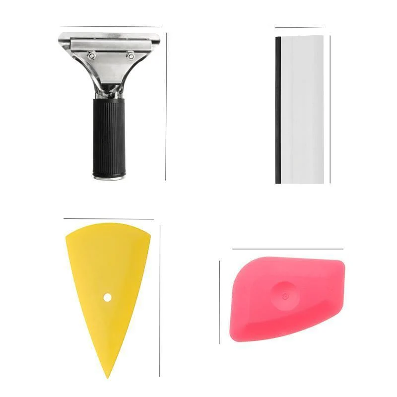 9-teiliges Autofenster-Reparatur-Werkzeug-Set, Vinyl-Autofolien-Wrap-Tool-Kit, universell für Auto-Glasfaserfenstertönungswerkzeugschaber
