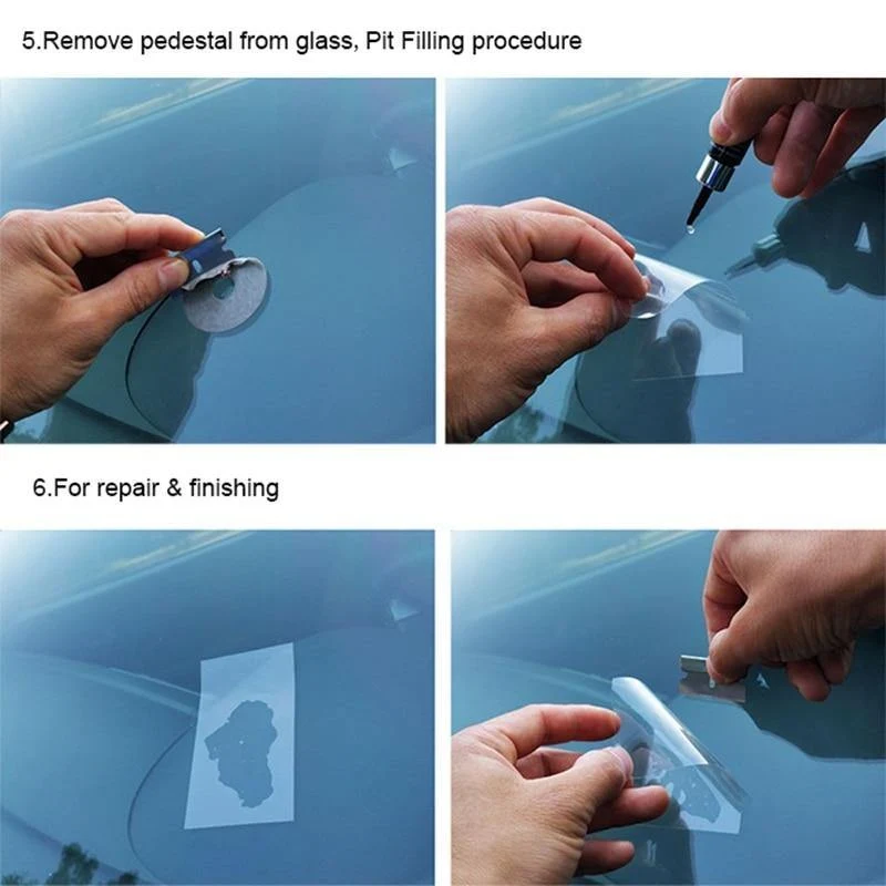 2pc Auto Fenster Reparatur Windschutzscheibe Kratzer Chip Riss Wiederherstellung Fix Glas Erneuerung Werkzeuge Auto Windschutzscheibe Reparatur Kit Polieren
