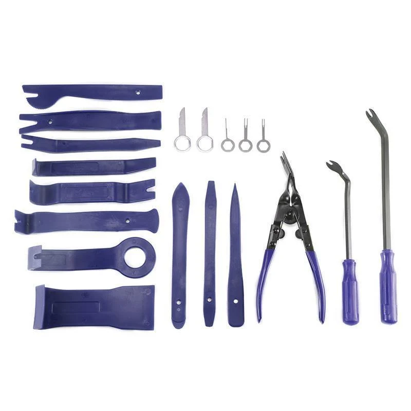 19pcs Auto Autoradio Autotürverkleidung Removal Tool Audio Radio für Installation und Remover Starke Nylon Pry Tool Kit