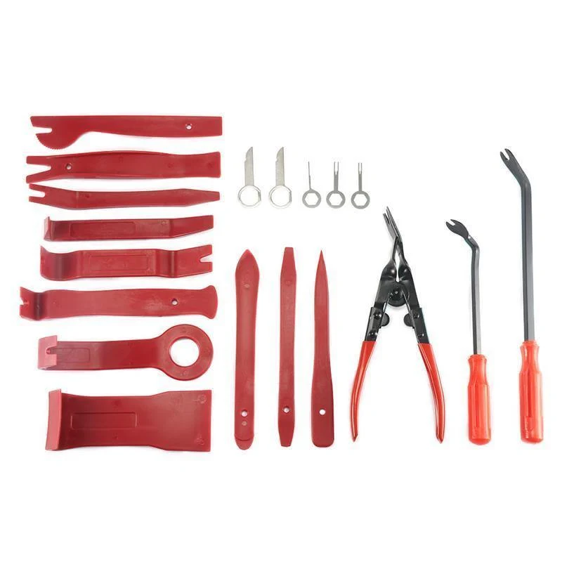 19pcs Auto Autoradio Autotürverkleidung Removal Tool Audio Radio für Installation und Remover Starke Nylon Pry Tool Kit