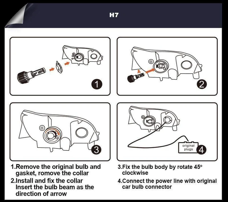 Autoscheinwerfer H7 H4 LED H8/H11 HB3/9005 HB4/9006 H1 H3 9012 H13 9004 9007 70 W 7000 lm Auto-Birne-Scheinwerfer 6000 K Licht