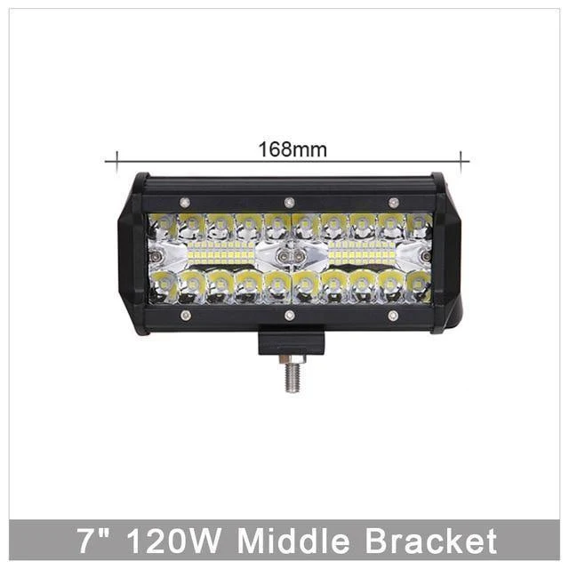 60W 120W 180W 4x4 Offroad-LED-Lichtleiste für Autos Kombibalken Offroad-SUV ATV Traktor Boot LKWs Bagger 12V 24V Arbeitsscheinwerfer