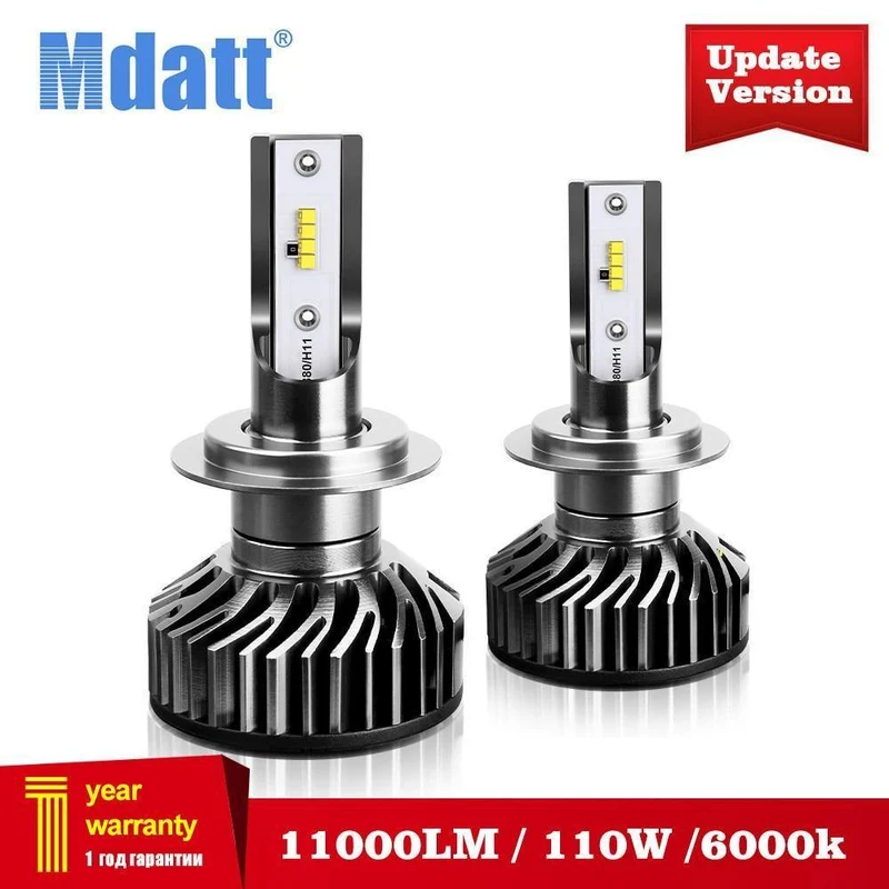 Superhelle H7 H4 LED H11 Autolicht Canbus ZES Scheinwerferbirne 110W 11000LM H1 9005 9006 H8 H9 6000K 12V Auto-LED-Scheinwerfer