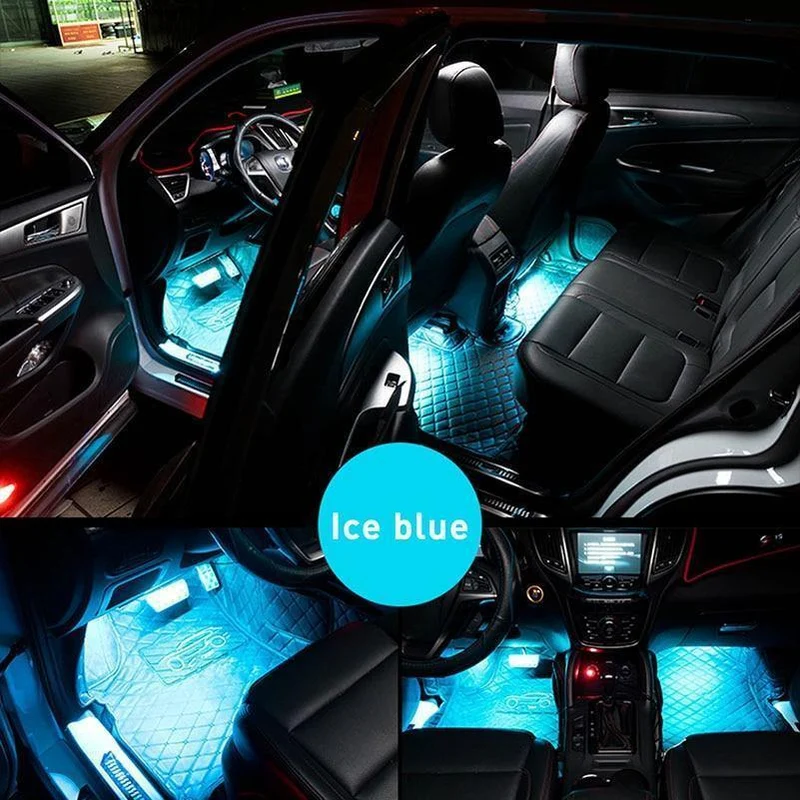 LED Streifen Auto Auto Umgebungs Licht APP Steuerung USB RGB Innen Atmosphäre Lampe 5050 48SMD Flexible Auto LED Dekorative lichter