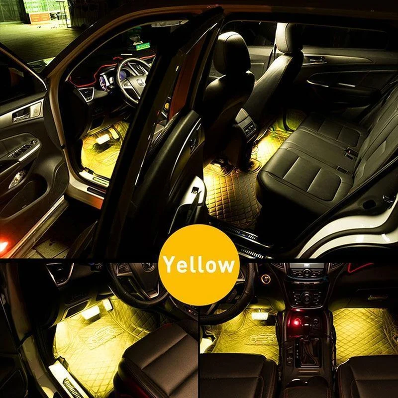 LED Streifen Auto Auto Umgebungs Licht APP Steuerung USB RGB Innen Atmosphäre Lampe 5050 48SMD Flexible Auto LED Dekorative lichter