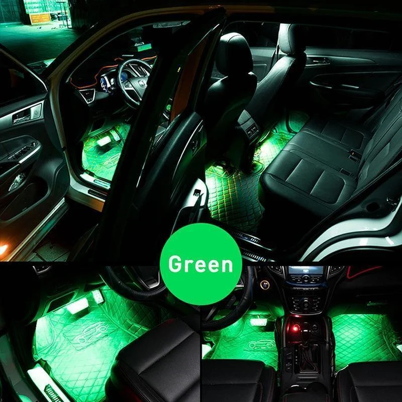 LED Streifen Auto Auto Umgebungs Licht APP Steuerung USB RGB Innen Atmosphäre Lampe 5050 48SMD Flexible Auto LED Dekorative lichter