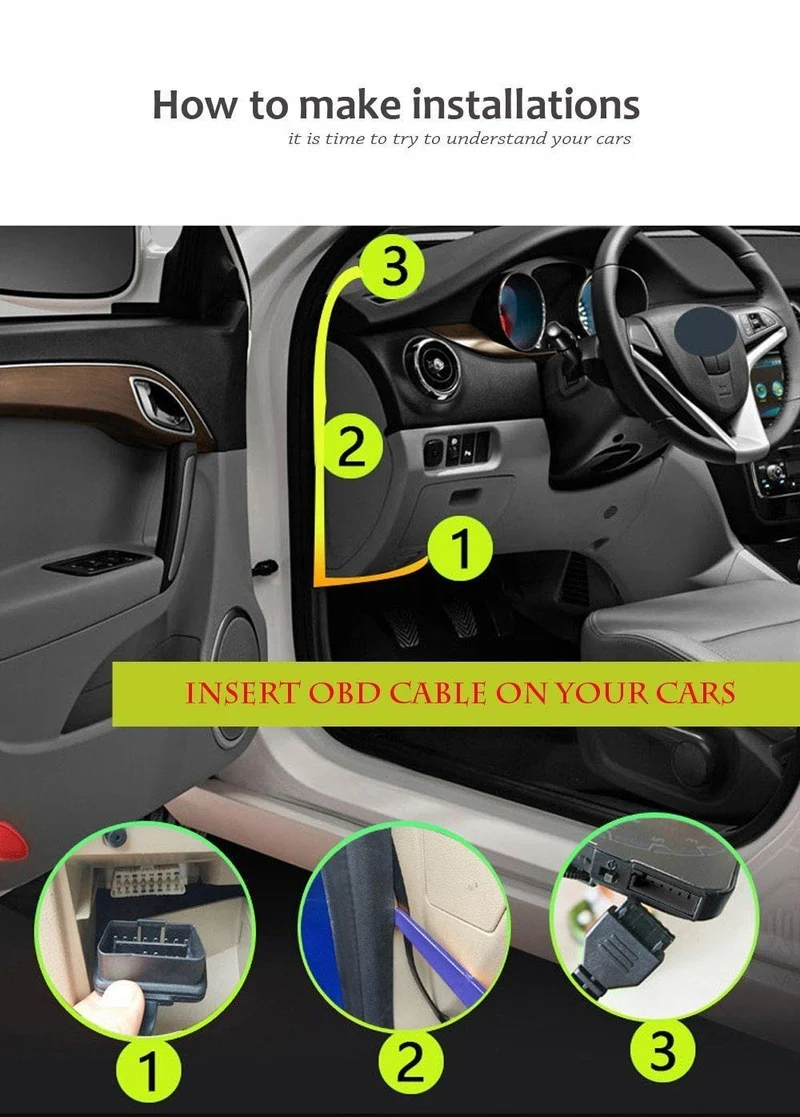 Helle Auto HUD Head-up-Display OBD II EUOBD Computer Tacho Hud Film Auto Elektronik Überdrehzahl Spannungsalarm