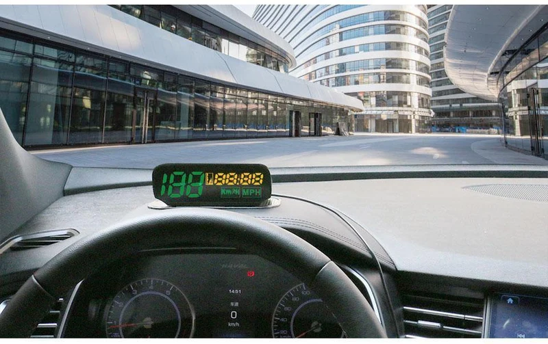 GPS Tacho Car Head Up Display Auto Elektronik Digitale Multifunktions-Geschwindigkeitshöhenmesser Automotive KM / H