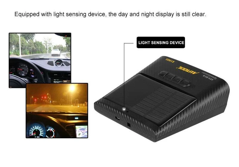 GPS Tacho Car Head Up Display Auto Elektronik Digitale Multifunktions-Geschwindigkeitshöhenmesser Automotive KM / H