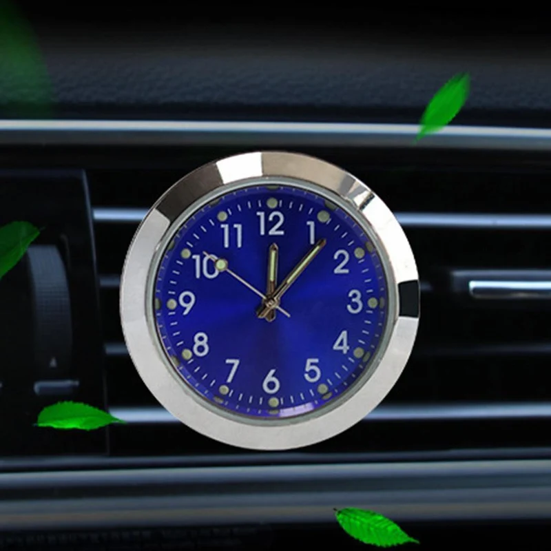 Auto Quarz Outlet Clock Aromatherapie elektronische Parfüm Gold Air Runde Casual Fashion Clock blau