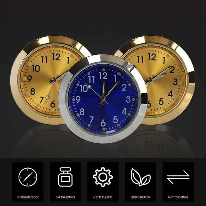 Auto Quarz Outlet Clock Aromatherapie elektronische Parfüm Gold Air Runde Casual Fashion Clock blau