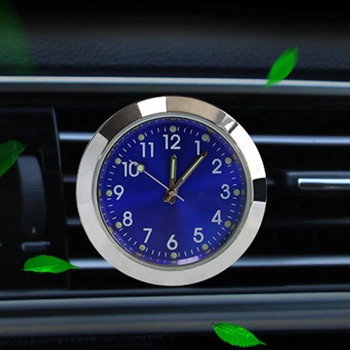 Auto Quarz Outlet Clock Aromatherapie elektronische Parfüm Gold Air Runde Casual Fashion Clock blau