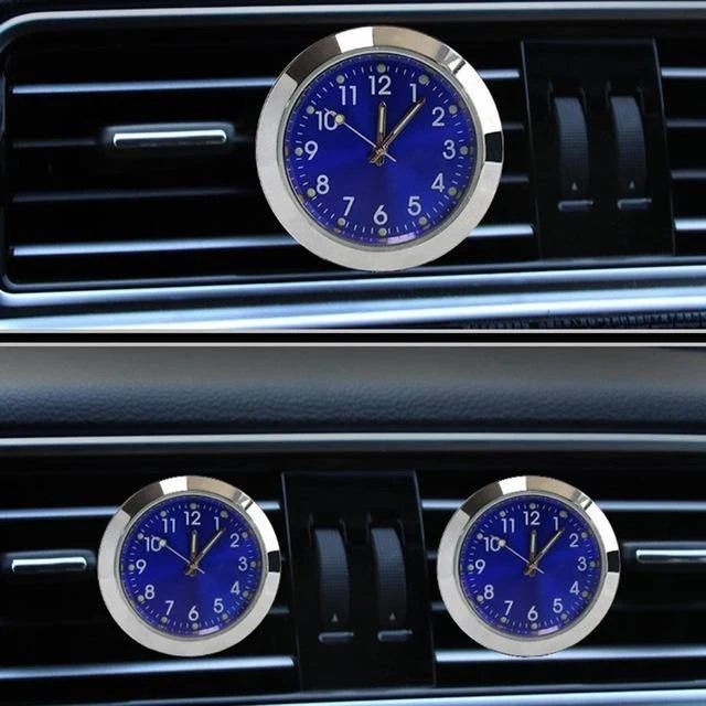 Auto Quarz Outlet Clock Aromatherapie elektronische Parfüm Gold Air Runde Casual Fashion Clock blau