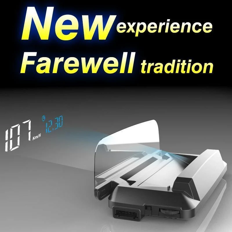 Auto HUD OBD2 II EU OBD Head Up Display Überdrehzahlwarnsystem Projektor Windschutzscheibe Auto Elektronische Spannungsalarm