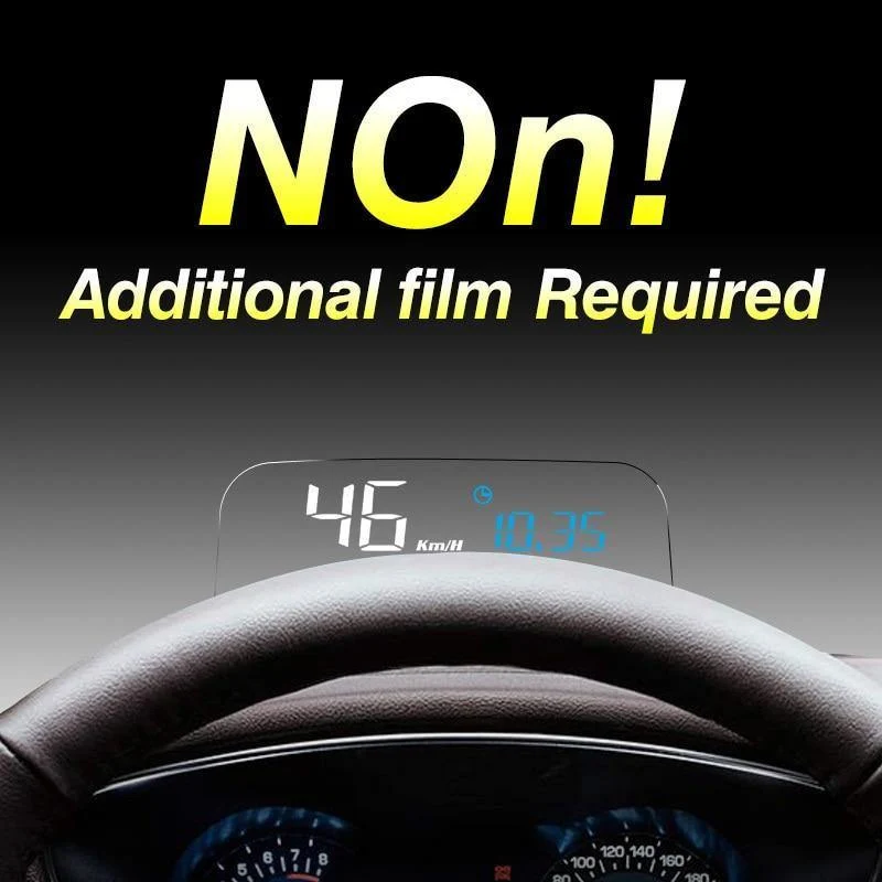 Auto HUD OBD2 II EU OBD Head Up Display Überdrehzahlwarnsystem Projektor Windschutzscheibe Auto Elektronische Spannungsalarm