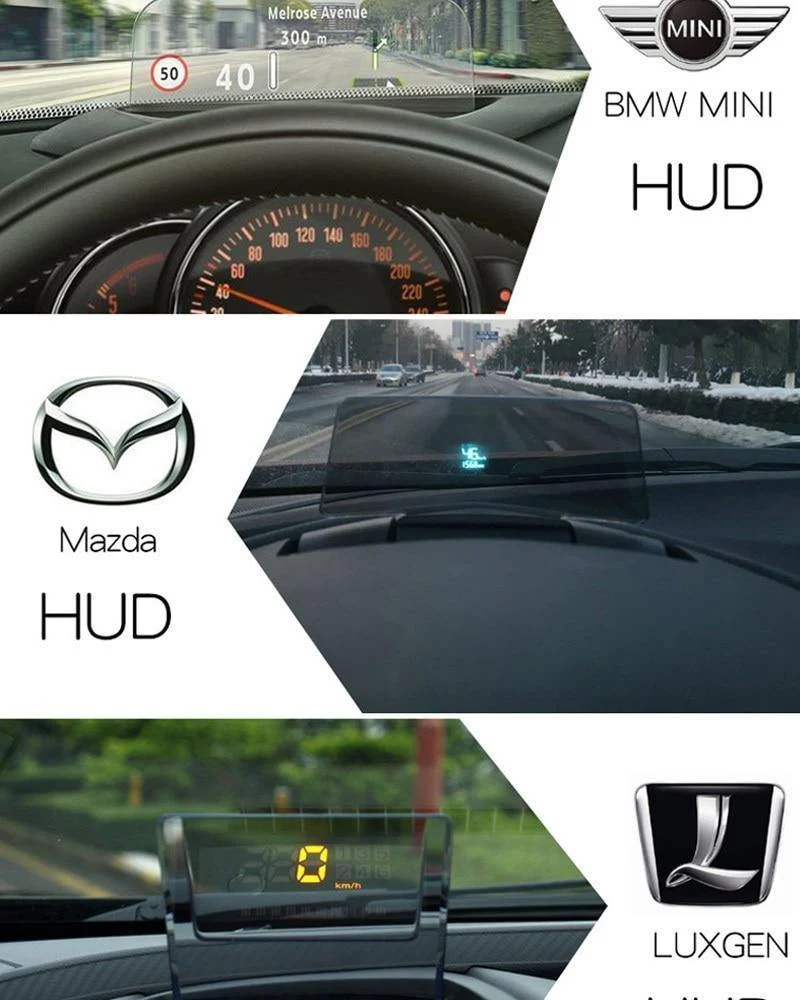 Auto HUD OBD2 II EU OBD Head Up Display Überdrehzahlwarnsystem Projektor Windschutzscheibe Auto Elektronische Spannungsalarm