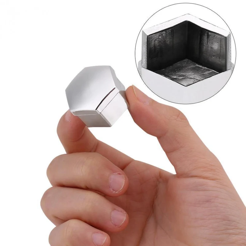 20pcs 19mm Radmutter Bolt Cap Cover mit Removal Tool Fit Die meisten Autos Muttern Bolzen Universal Auto Ersatzteile Chrome Bolt Cap