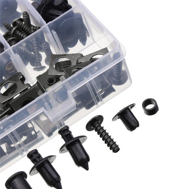 225-teiliges Motorrad-Verkleidungsschrauben-Set, Windschutzscheiben-Schrauben, Karosserie-Schrauben, Befestigungs-Sets, Muttern und Schrauben, Auto-Ersatzteile