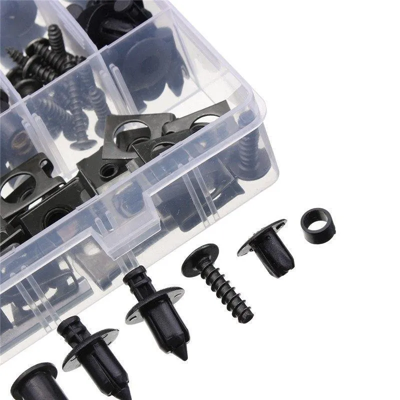 225-teiliges Motorrad-Verkleidungsschrauben-Set, Windschutzscheiben-Schrauben, Karosserie-Schrauben, Befestigungs-Sets, Muttern und Schrauben, Auto-Ersatzteile