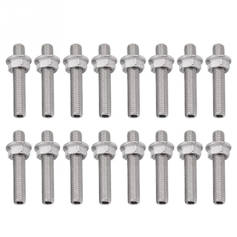 Edelstahl-Auspuffkrümmer-Bolzenmuttern-Set für 2 Krümmer Ford 4.6 5.4L V8 Auto-Ersatzteile