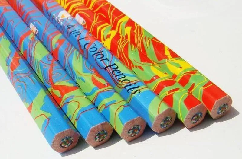 20pcs / lot Mischfarben-Regenbogen-Bleistift-Kunst-Zeichnungs-Bleistifte, die Skizzen-Kindergraffiti schreiben