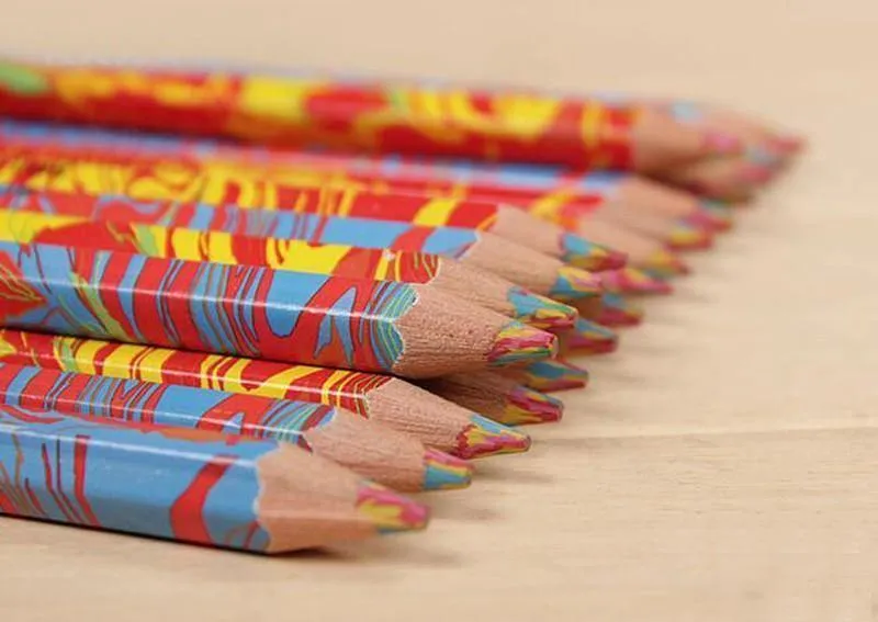 20pcs / lot Mischfarben-Regenbogen-Bleistift-Kunst-Zeichnungs-Bleistifte, die Skizzen-Kindergraffiti schreiben