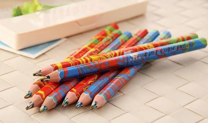 20pcs / lot Mischfarben-Regenbogen-Bleistift-Kunst-Zeichnungs-Bleistifte, die Skizzen-Kindergraffiti schreiben