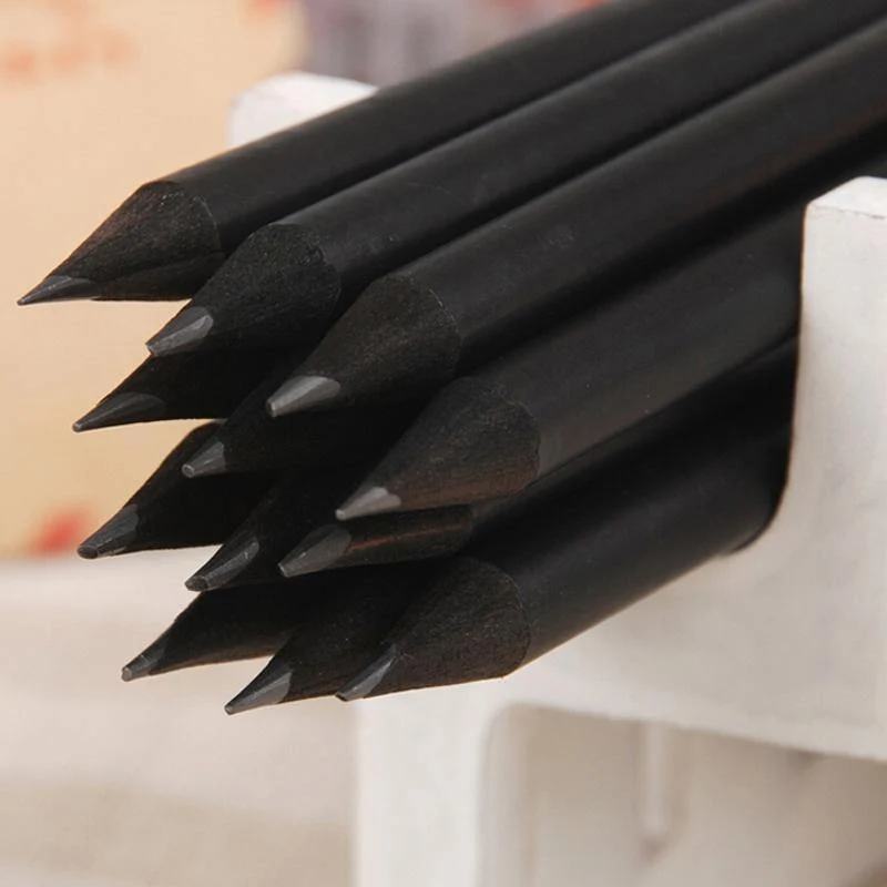 20pcs / lot Schwarz Holz Bleistift HB Diamant Standard Bleistift Für Zeichnung Malerbedarf Büromaterial