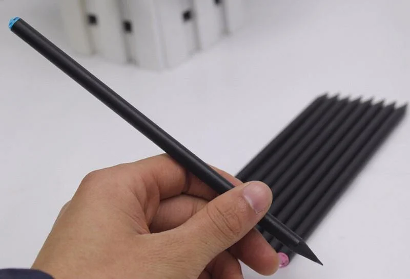 20pcs / lot Schwarz Holz Bleistift HB Diamant Standard Bleistift Für Zeichnung Malerbedarf Büromaterial